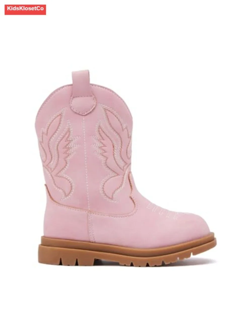 Toddler Cowboy Cowgirl Boots Round Toe Mid Calf Booties Western
